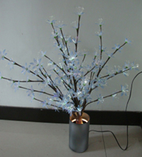 Японские цветы   Звездочки  TLY002BLUE   Оптоволоконный светильник   , цвет голубой  Н=70см