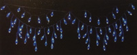 TLN525blue/tln208     Гирлянда двойная светящаяся Кристаллы (50x110),65 диодов, голубой